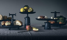 Load image into Gallery viewer, Reaction Poetique Handled Centrepiece - black stained ashwood
