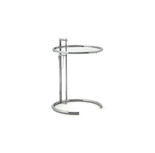 Load image into Gallery viewer, Adjustable Table E1027 - Chrome/Clear
