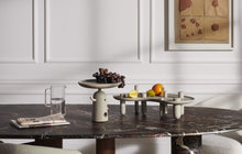 Load image into Gallery viewer, Reaction Poetique Handled Centrepiece - black stained ashwood
