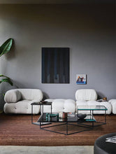 Load image into Gallery viewer, Lemante Coffee Table - Amber Grey Molten Glass
