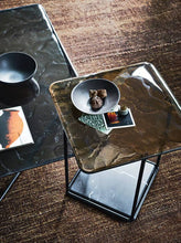 Load image into Gallery viewer, Lemante Coffee Table - Amber Grey Molten Glass
