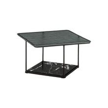 Load image into Gallery viewer, Lemante Table - Quartz Grey Molten Glass and Black Marquina
