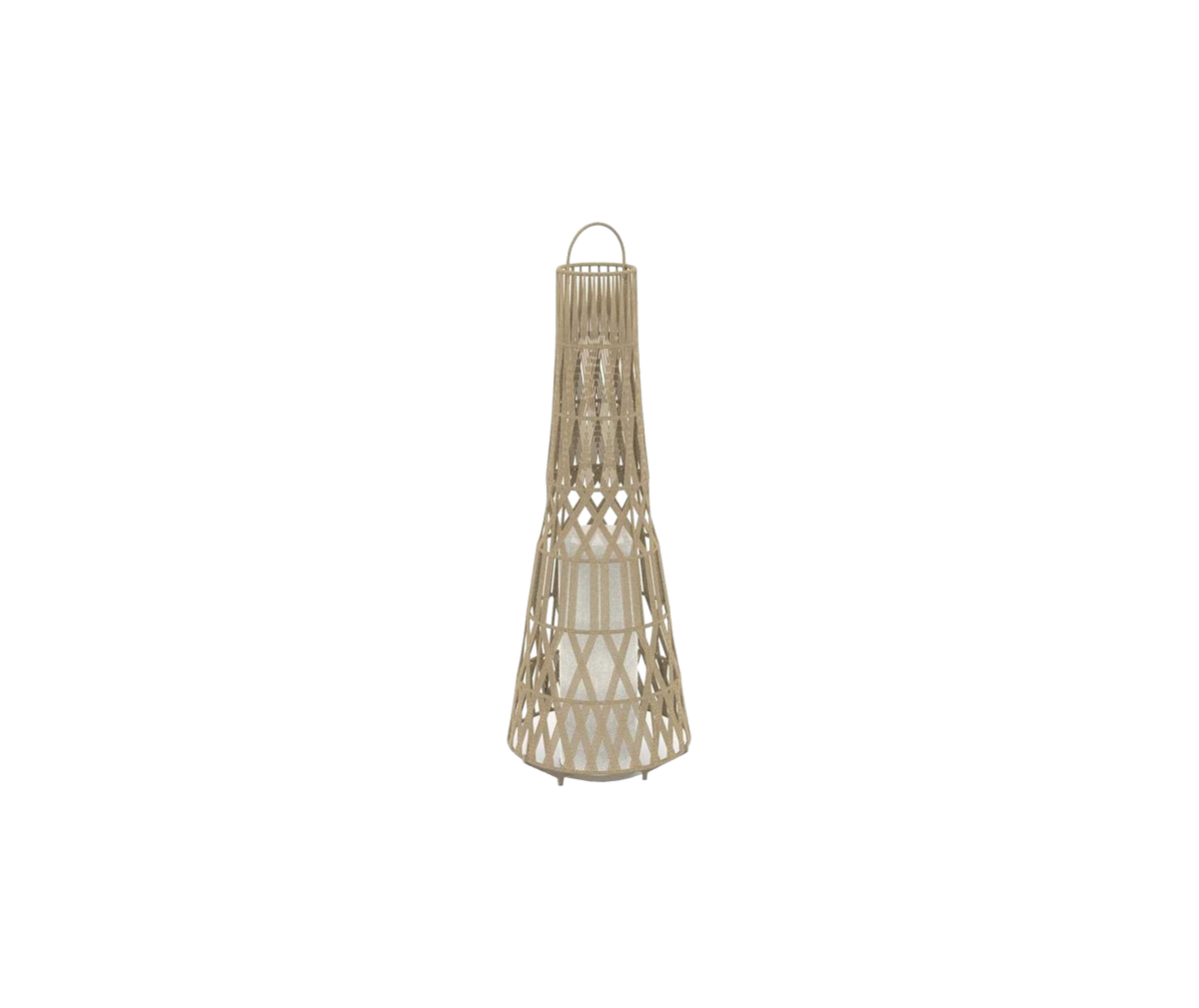 Tribal Big Floor Lamp - Dove Sand