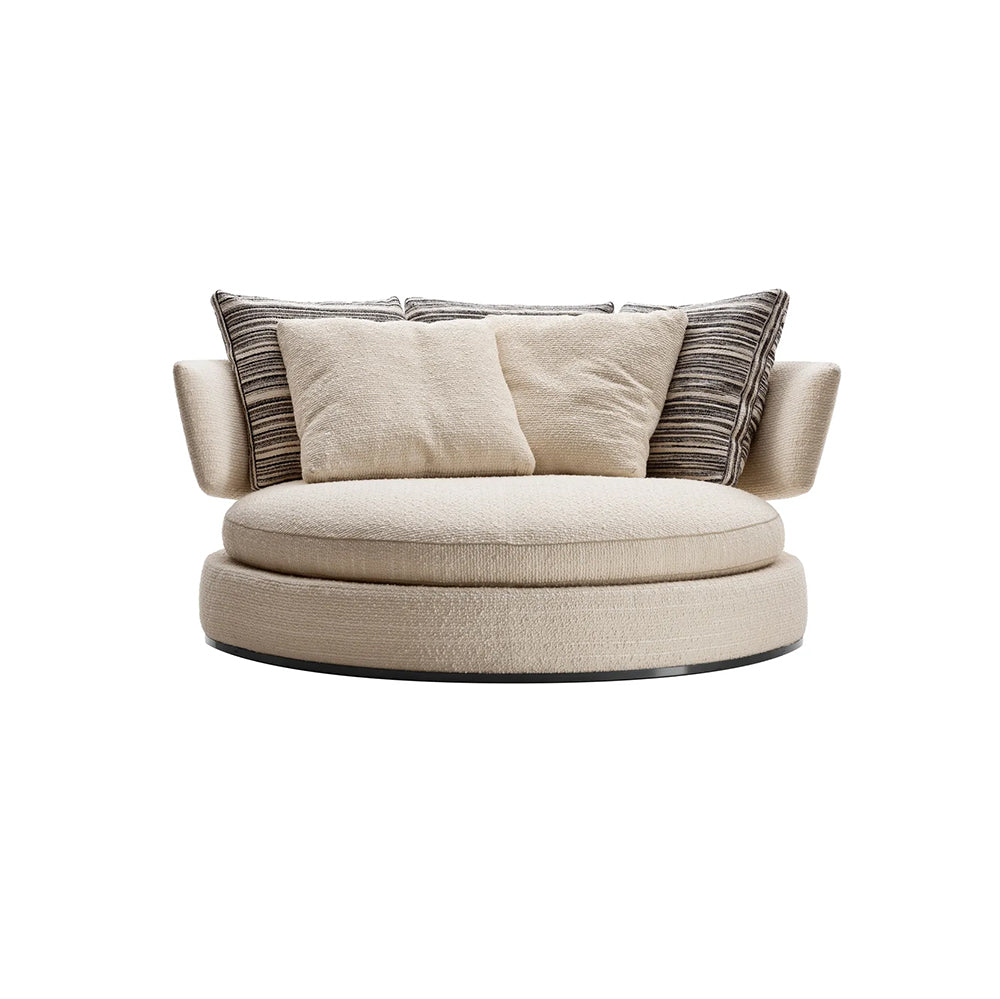 Amoenus Round Sofa - Liveri white