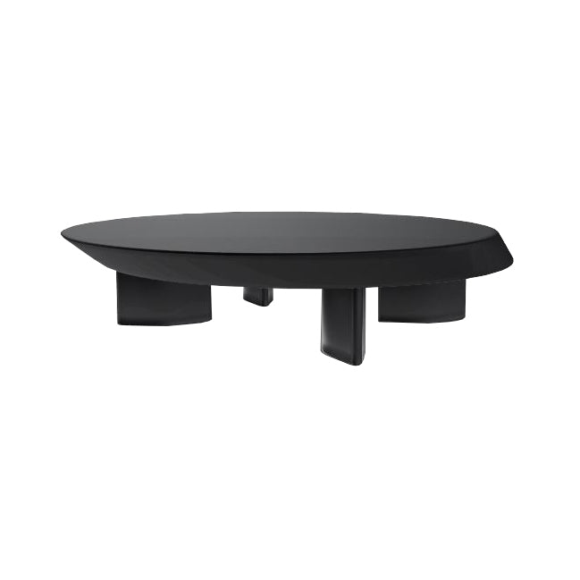 Accordo Low Table - matt black lacquered